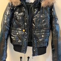 Bomber Moncler 44/46 donna nuovo nero lucida