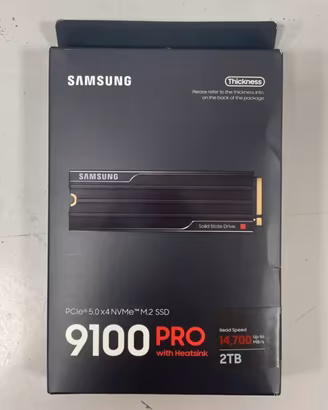 Samsung 9100 PRO 2TB NVMe PCIe 5.0 con dissipatore