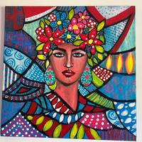 Quadro moderno dipinto a mano