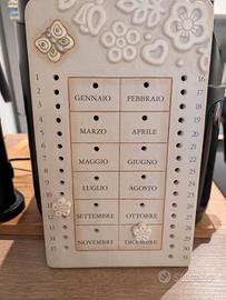 THUN - Calendario Perpetuo da Parete in ceramica