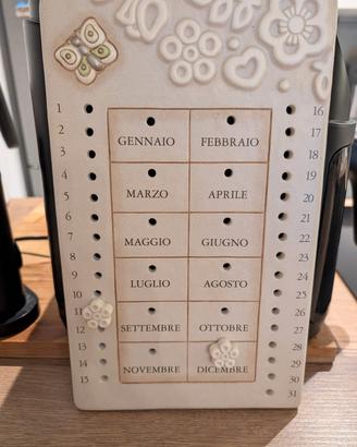 THUN - Calendario Perpetuo da Parete in ceramica