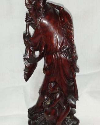 statuetta orientale  in rosewood