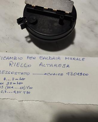 Pressostato caldaia murale Riello Altaresa