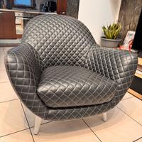 poltrona poliform Mad Queen in pelle