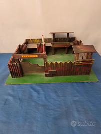 FORTINO GIOCATTOLO IN LEGNO FAR WEST PER SOLDATINI