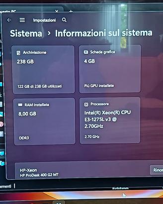 HP ProDesk Intel Xeon GTX 1050 ti