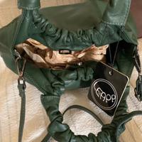 Borsa in pelle verde