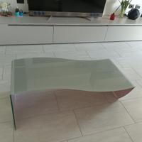 TAVOLO DA SALOTTO IN VETRO TEMPERATO ONDA