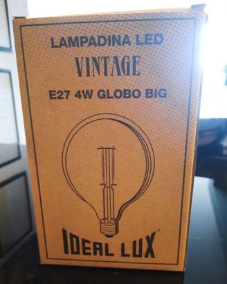 Lampadina Led Ambrata E 27 4 W Globo BIG Ideal lux