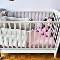 Culla lettino per bambini con cassettone