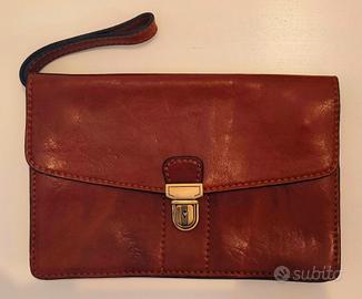Borsa uomo vera pelle interno camosciato