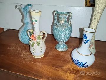 Set 5 Vasi Decorativi Ceramica Vetro