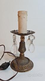 VECCHIA LAMPADA DA COMODINO VINTAGE