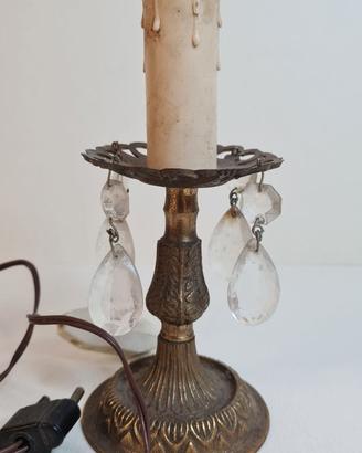 VECCHIA LAMPADA DA COMODINO VINTAGE