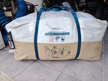 tenda gonfiabile decathlon 6.3 fresh & black 