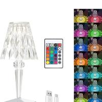 Lampada da tavolo i-glow a led con ottica in crist