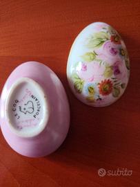 Uovo vintage porcellana da collezione 