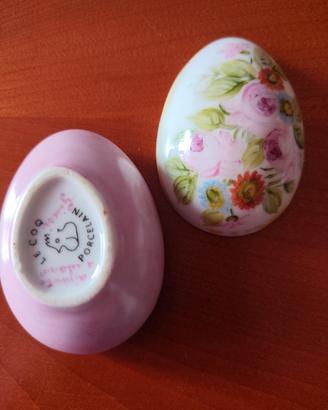 Uovo vintage porcellana da collezione 