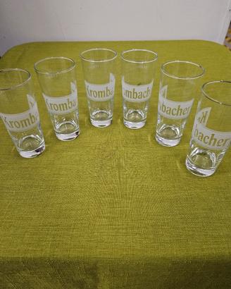 Set 6 bicchieri birra Krombacher 0,20cl nuovi 