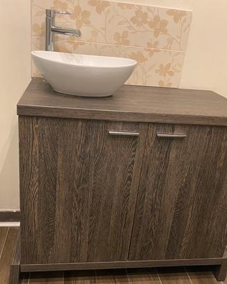Mobile bagno Rovere+ rubinetto