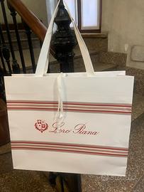 Sacchetto carta shopping bag Loro Piana