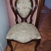 sedia poltrona vintage in legno 
