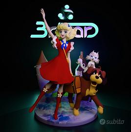 Lulù angelo tra i fiori model kit resina