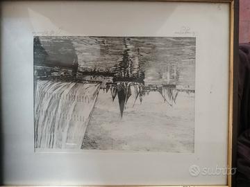 serigrafia su seta c.m d'amico