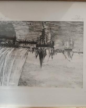 serigrafia su seta c.m d'amico