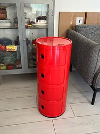 Componibile Classic Kartell rosso a 4 elementi