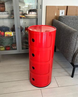 Componibile Classic Kartell rosso a 4 elementi