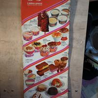 cartello gelati Besana vintage 