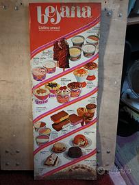 cartello gelati Besana vintage 