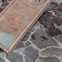 piano lavabo graniglia