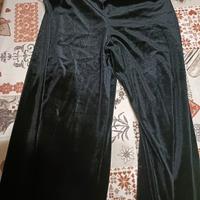 pantaloni in velluto liscio 