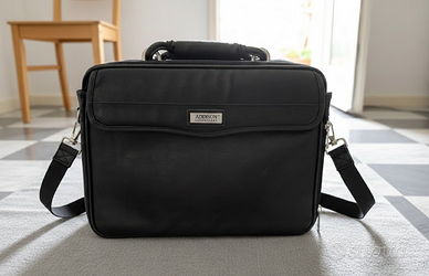 Borsa Porta PC professionale in pelle nera – Come