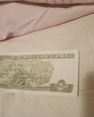 banconota da 1 peso cubano molto rara