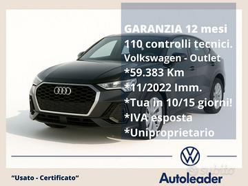 Audi Q3 SPB 35 TFSI 6M SOLI 59mila km interno Pell