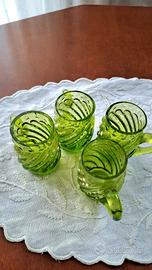 set 4 bicchierini vintage