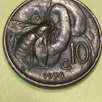 Moneta 10 centesimi 1934