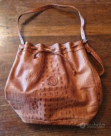 Borsone in pelle Trussardi