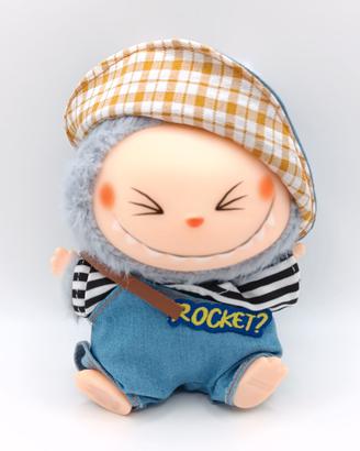 Vestito Labubu Outfit Salopette Jeans Rocket NUOVO