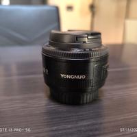 Yongnuo 35mm f2 attacco Canon Ef