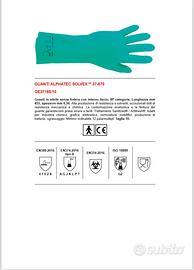 Guanti alphatec solvex