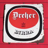 Insegna tabella pubblicitaria Dreher