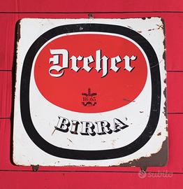 Insegna tabella pubblicitaria Dreher
