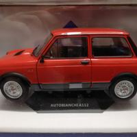 Modello auto a 112 abarth rossa no burago-mebetoys