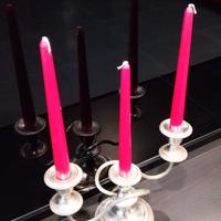 Candelabro vintage a 3 bracci in metallo argentato