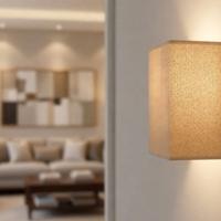 Lume a parete in tessuto Altea