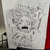 disegno deku fatto a mano